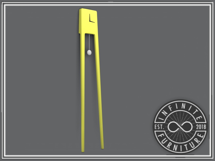Infinite - Ivory Clock (Yellow)