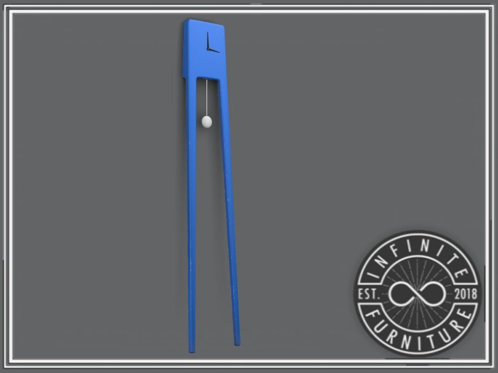 Infinite - Ivory Clock (Blue)
