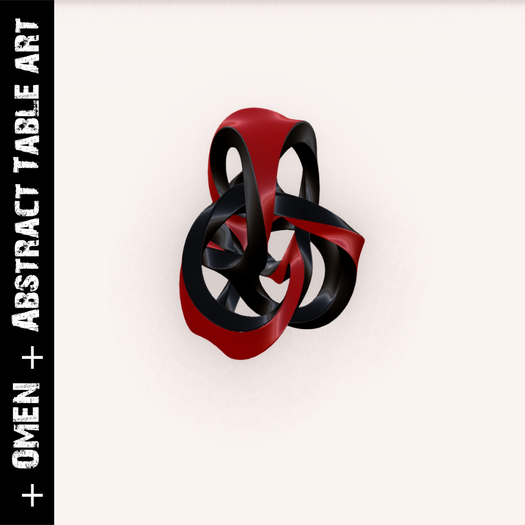 + OMEN + ABSTRACT TABLE ART RED + + PROMO IN WORLD + +