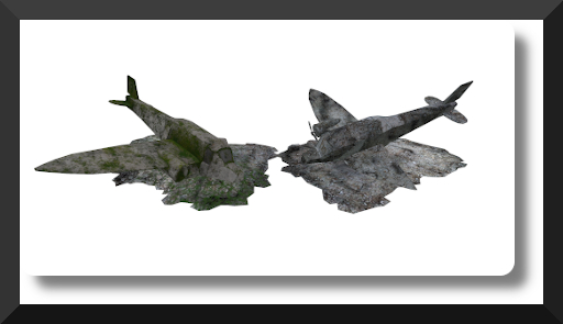 Broken airplane
