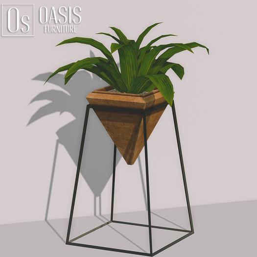 Oasis: Wood Plant Stand 