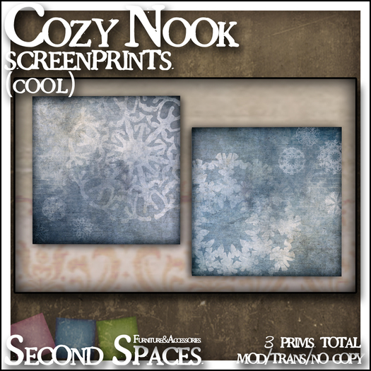 Cozy Nook (cool) screenprints (bxd)