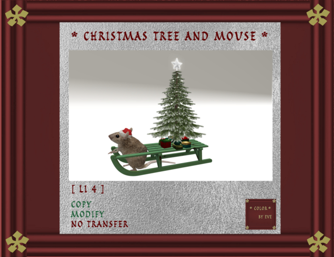Christmas Tree and Mouse V. 2CM