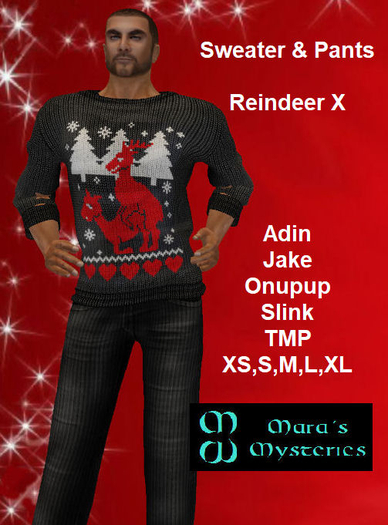 *MMfM* Sweater & Pants "Reindeer X"