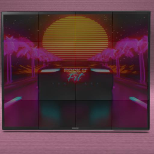 Animated Screen Retro Vice Car