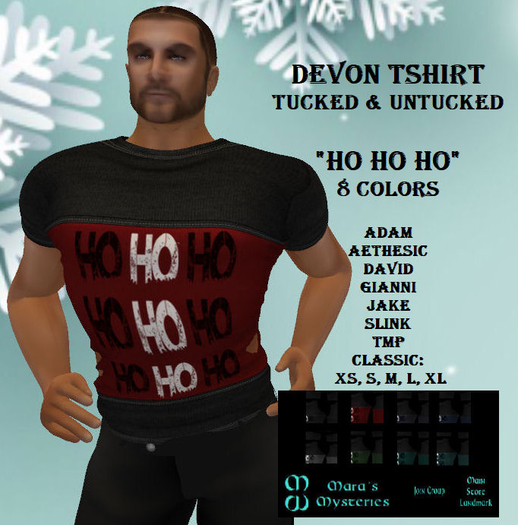 *MMfM* Devon TShirt "Ho Ho Ho"