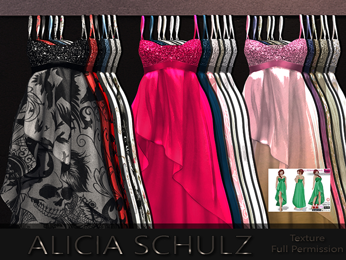 [Alicia Schulz] Texture for MI962230 Spaghetti Strap Dress SET4