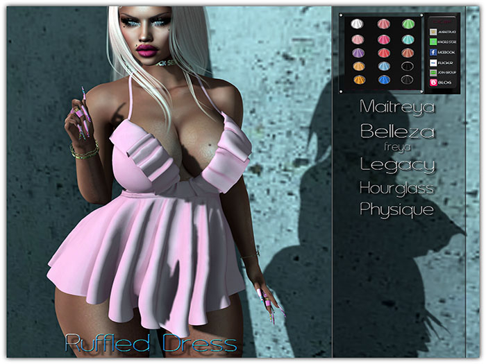 [TOXIC BISH] Ruffled Dress @ HUD