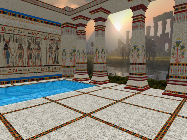 Skybox *Egyptian Sunset* - 32x32m - 27 prim