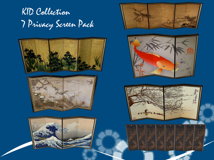 7 Japanese Privacy Screen Collection by KID (Mod)