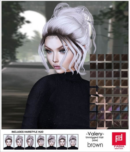 -FABIA- Mesh Hair   < Valery> Brown