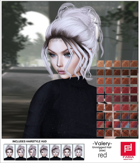 -FABIA- Mesh Hair   < Valery> Red