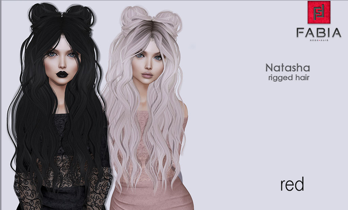-FABIA- Mesh Hair   < Natasha> Red