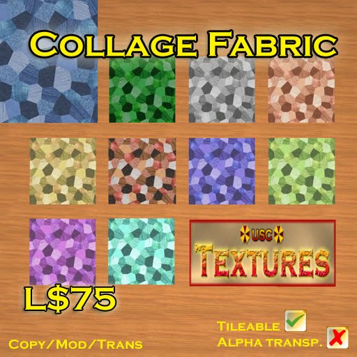 USC Textures - Collage Fabric