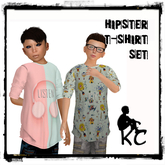 KC Hipster T-Shirt Set - Listen & Joy
