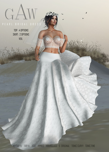 GAW Pearl Bridal Dress
