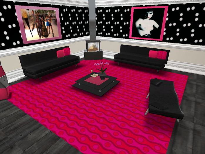 Low Prim sculpted Living-Room Set complete