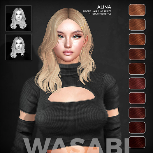 Wasabi // Alina Mesh Hair - Reds