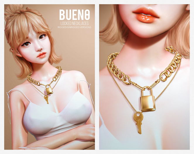 BUENO-Locked Necklaces - FATPACK