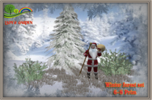 Lady's Garden - Winter forest set  6-8 Prim