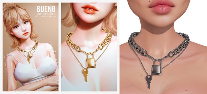BUENO-Locked Necklaces-Metal