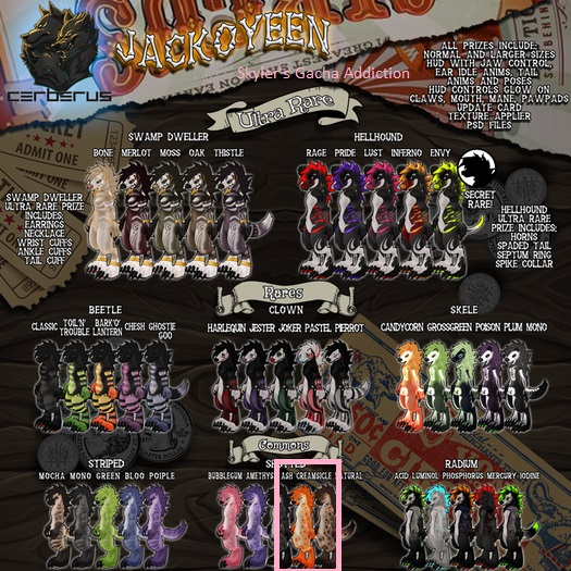 .:C:. Jackoyeen - Spotted - Creamsicle (COMMON) - BOXED