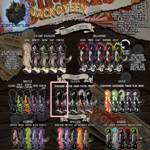 .:C:. Jackoyeen - Clown - Harlequin (RARE) - BOXED