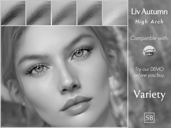 Eyebrows, Catwa: LivAutumn.HighArch.DEMO