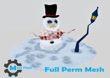 Mesh Place - Mr. Snowman - Full Perm Mesh