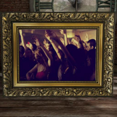 Hands Up Animated Screen Ornate Frame