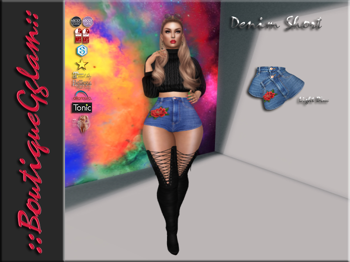 ::BG:: Denim Short - Blue Light