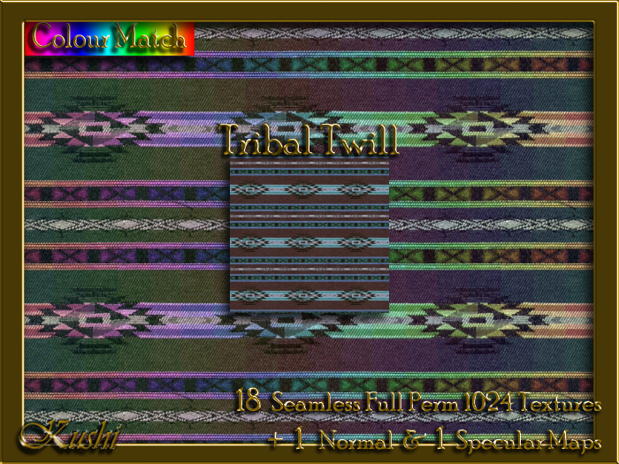 Tribal Twill Seamless Texture Set