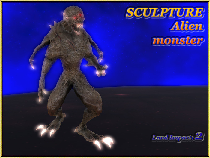 SCULPTURE - Alien monster (2 LI) (Full perm)