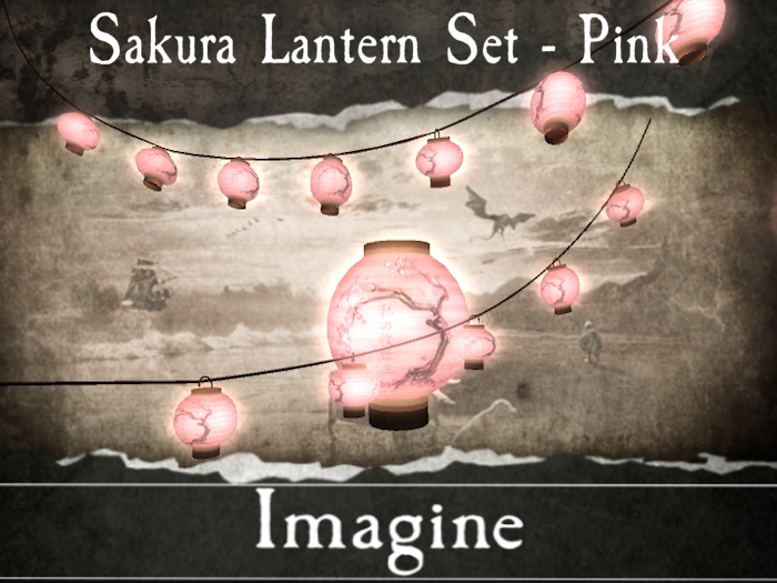 I: Sakura Lantern Set - Pink