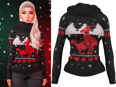 Annie Ugly Christmas Sweater [Reindeer 