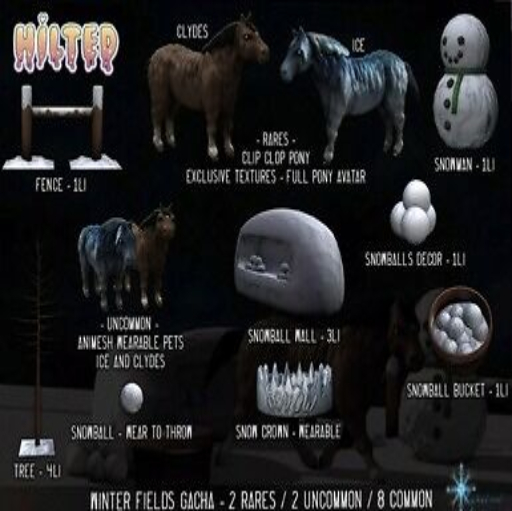 HILTED - Winter Fields - Clip Clop Avatar - Clydes (Boxed) RARE