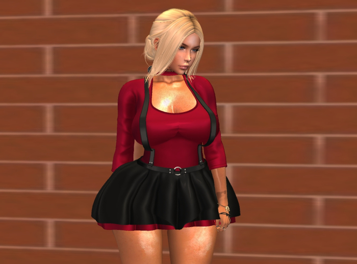 {Hellens} Vintage Dress Skirt with Suspenders Elvira Maitreya Hourglass Physique Isis Venus Freya