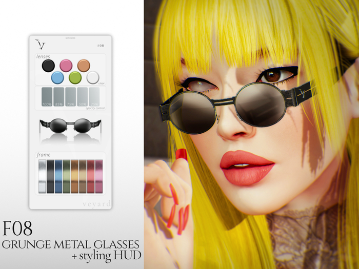 veyard_ F08 grunge metal glasses + styling HUD