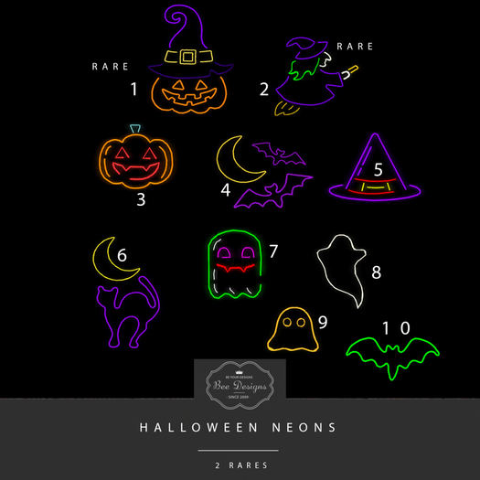 Bee Designs Halloween Neon9