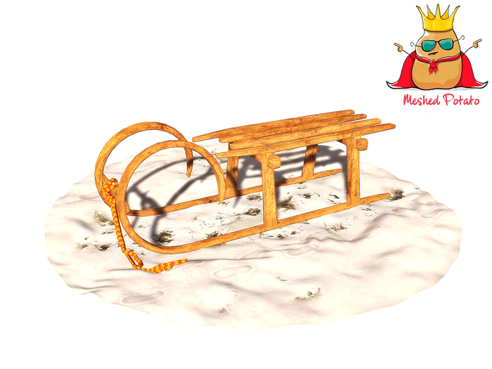 Meshed Potato - Christmas Sleigh - Full Perm Mesh