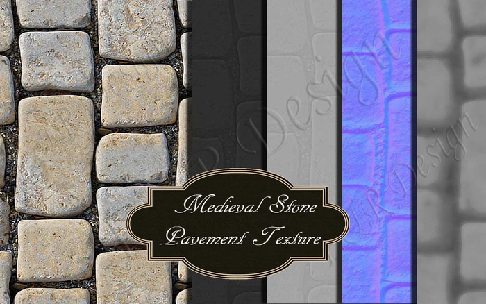  Medieval Stone Pavement texture seamless