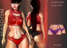[[ Masoom ]] Xanthe Shorts Purple -Legacy Perky, Legacy, Lara, Lara Petite and Freya 