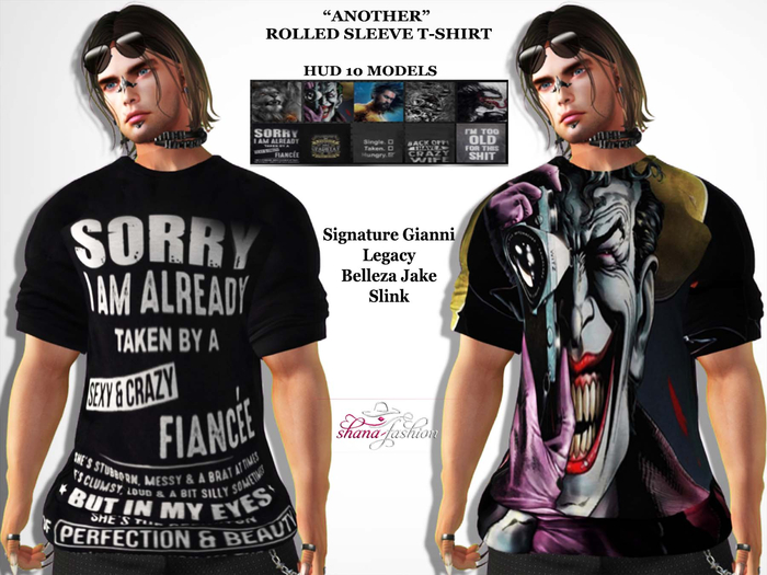 ANOTHER Rolled Sleeve T-shirt