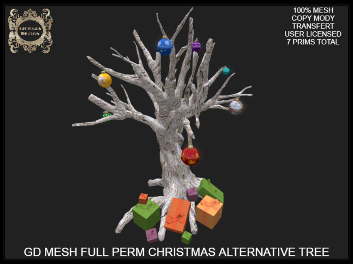 GD MESH FULL PERM CHRISTMAS ALTERNATIVE TREE