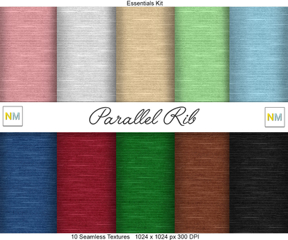 Second Life Marketplace - Parallel Rib Essentials Kit 10 Seamless ...
