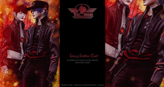 [Val'More] - Laxus Leather Coat - BLACK - (UNPACK)