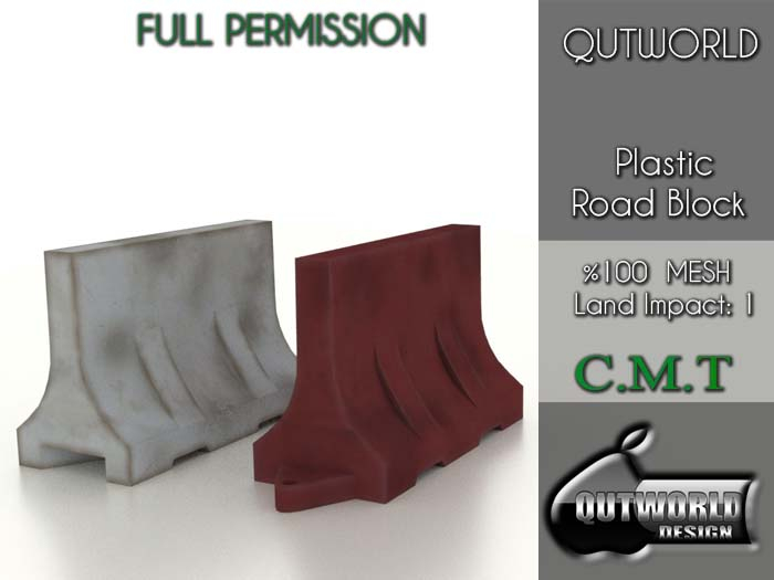 .::QUTWORLD Plastic Road Block::.FP Unpack (ADD)