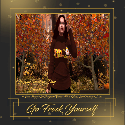 GFY-Happy Turkey Day Sweater Delivery HUD {Wear}
