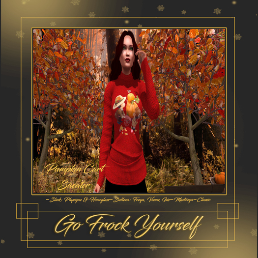 GFY-Pumpkin Cart Sweater Delivery HUD {Wear}