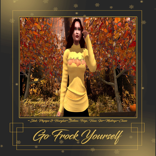 GFY-Pumpkin Garland Sweater Delivery HUD {Wear}